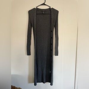 Forever21 long cardigan buttons down the front